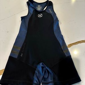 Virus Singlet XS - Blue and Black V2 Action Sport Performance